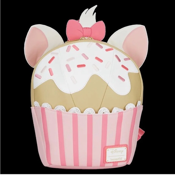 Loungefly Disney Marie Cupcake Backpack Shoulder Bag Purse Aristocats NWT